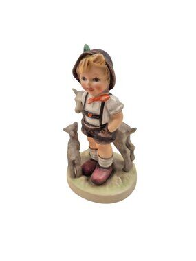Vintage Goebel Hummel Little Goat Herder TMK 6 Boy Figurine Germany Collectible